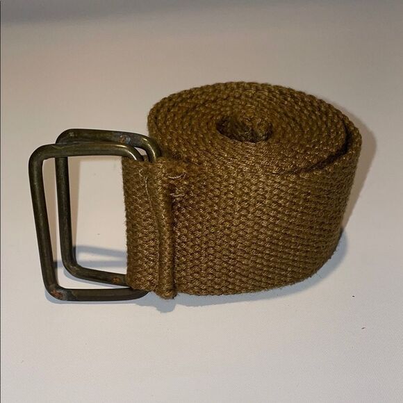 Men's Tan canvas Belt - Picture 7 of 8